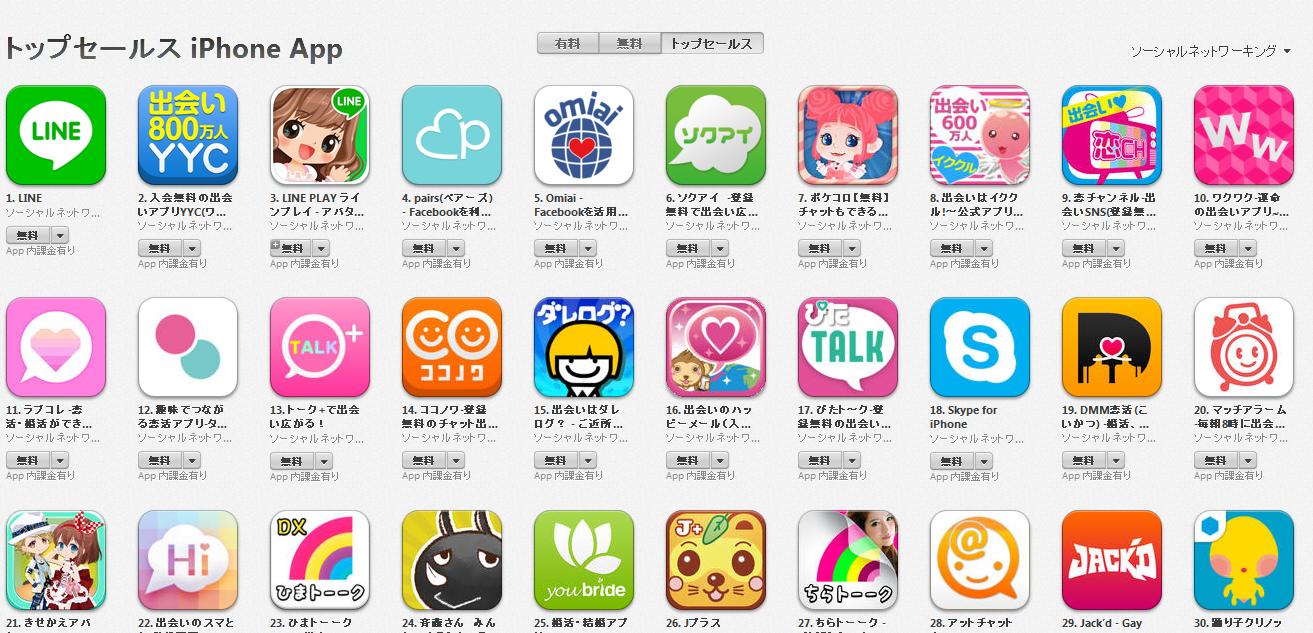 App Store週次ランキング(10/14)　ソクアイがトップ10にランクイン